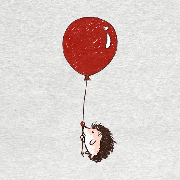 Hedgehog got a balloon by KaylaPhan